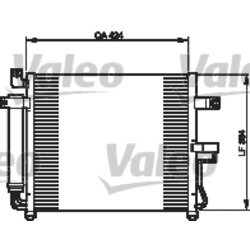Kondenzátor klimatizácie VALEO 818073