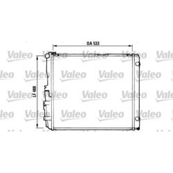Chladič motora VALEO 819377