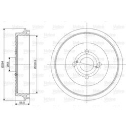 Brzdový bubon VALEO 237083