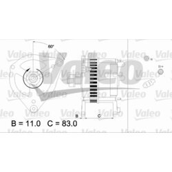 Alternátor VALEO 436693 - obr. 1