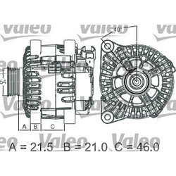 Alternátor VALEO 437457 - obr. 6