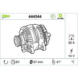 Alternátor VALEO 444544