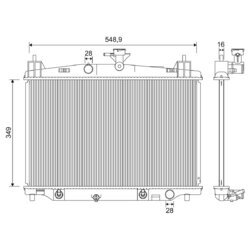 Chladič motora VALEO 701246