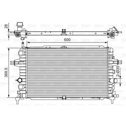 Chladič motora VALEO 701533