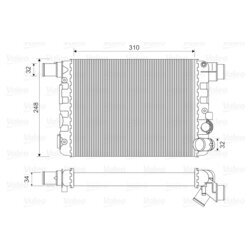 Chladič motora VALEO 730519