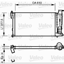 Chladič motora VALEO 730985