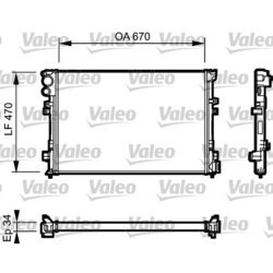 Chladič motora VALEO 731168