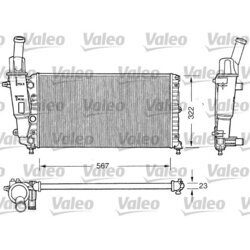 Chladič motora VALEO 731558