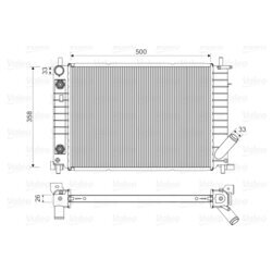 Chladič motora VALEO 731768