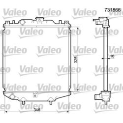 Chladič motora VALEO 731866