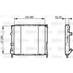 Chladič motora VALEO 732474