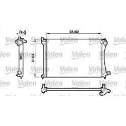 Chladič motora VALEO 732618