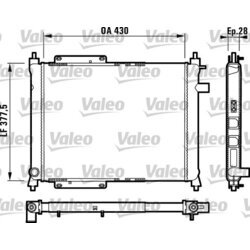 Chladič motora VALEO 732759