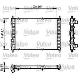 Chladič motora VALEO 732787