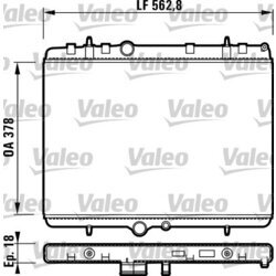 Chladič motora VALEO 732896