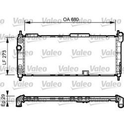 Chladič motora VALEO 734271