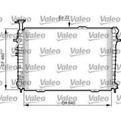 Chladič motora VALEO 735542