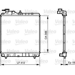Chladič motora VALEO 735562