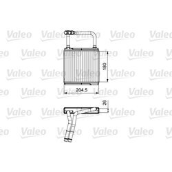 Výmenník tepla vnútorného kúrenia VALEO 811526