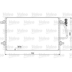 Kondenzátor klimatizácie VALEO 814030
