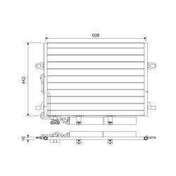 Kondenzátor klimatizácie VALEO 818003