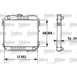 Chladič motora VALEO 819313