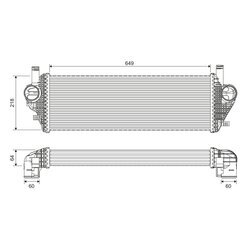 Chladič plniaceho vzduchu VALEO 822903