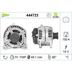Alternátor VALEO 444723