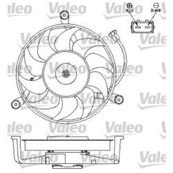 Ventilátor chladenia motora VALEO 696043