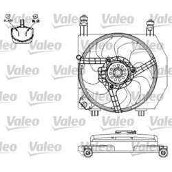 Ventilátor chladenia motora VALEO 696158