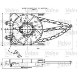 Ventilátor chladenia motora VALEO 698789