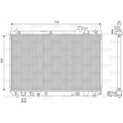 Chladič motora VALEO 701608