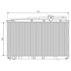 Chladič motora VALEO 701622
