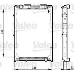 Chladič motora VALEO 730323