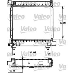 Chladič motora VALEO 731172