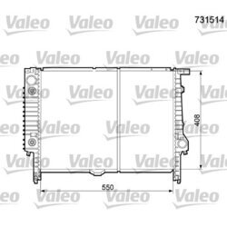 Chladič motora VALEO 731514