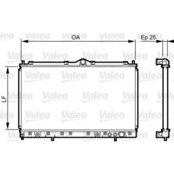 Chladič motora VALEO 731640