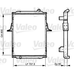 Chladič motora VALEO 733536