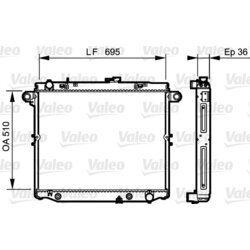 Chladič motora VALEO 734190