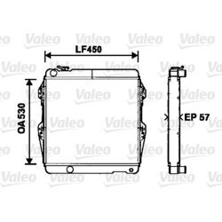 Chladič motora VALEO 734515