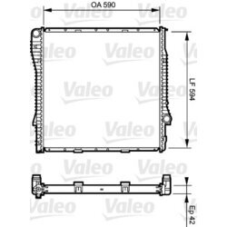 Chladič motora VALEO 734894