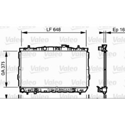 Chladič motora VALEO 734965