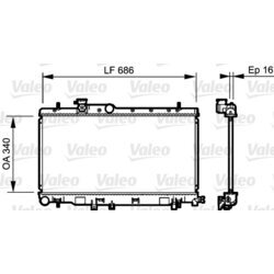 Chladič motora VALEO 735211