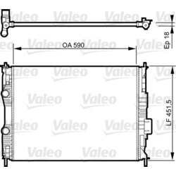 Chladič motora VALEO 735281