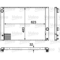 Chladič motora VALEO 735476