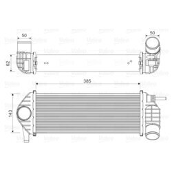 Chladič plniaceho vzduchu VALEO 818584