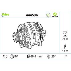 Alternátor VALEO 444596