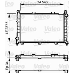 Chladič motora VALEO 731251
