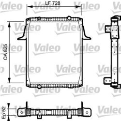 Chladič motora VALEO 732329