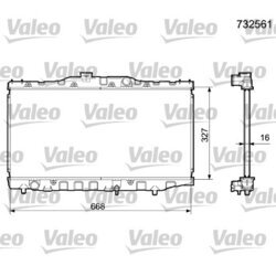 Chladič motora VALEO 732561